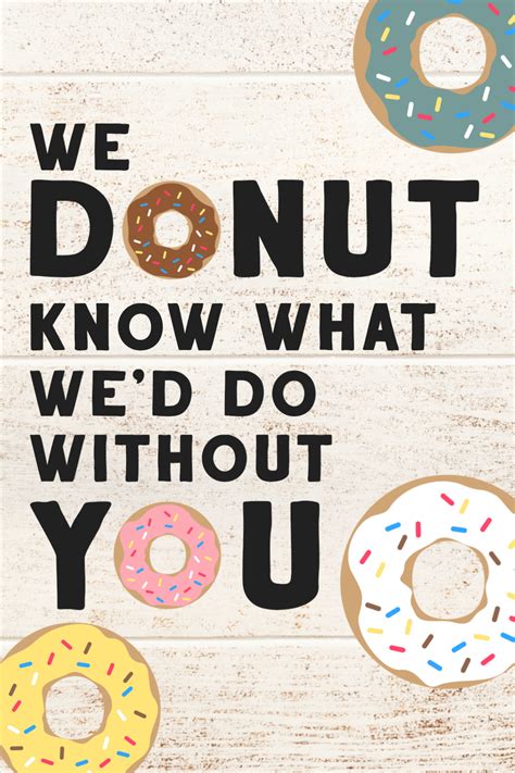 Donut Appreciation Printable Free